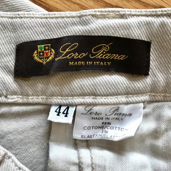 ❤️ SOLD ❤️ LORO PIANA CREAM JEANS MADE IN ITALY - Picture 6 of 7
